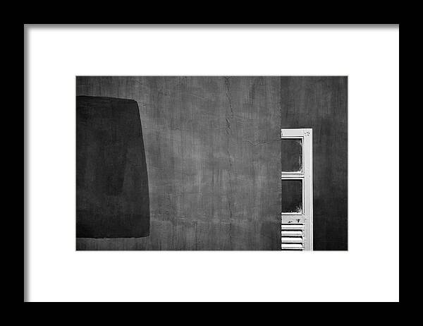 Paint Patch Framed Print featuring the photograph Paint Patch Vs Partial Window by Prakash Ghai