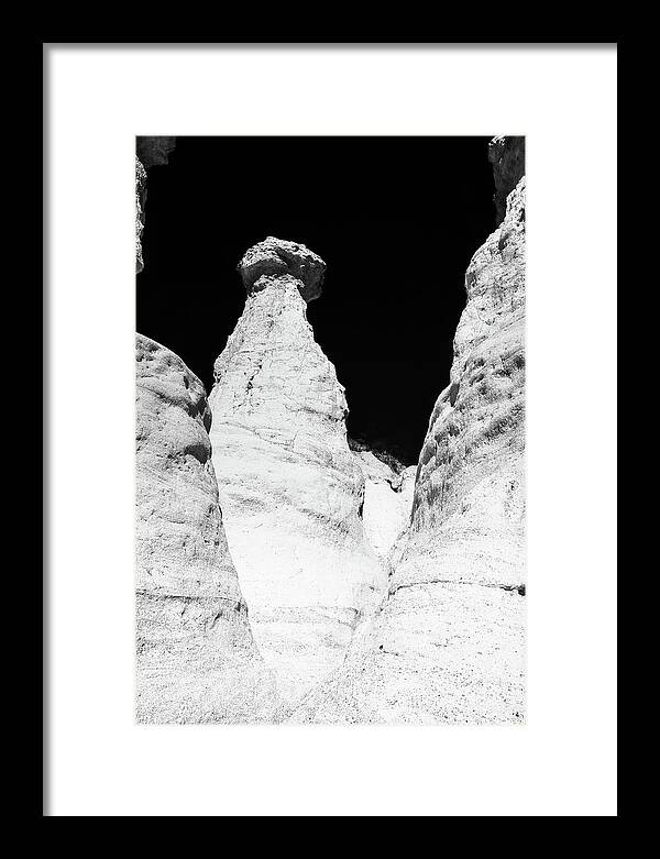 Black And White Framed Print featuring the photograph Painted Mine 9371 BW by Rick Perkins