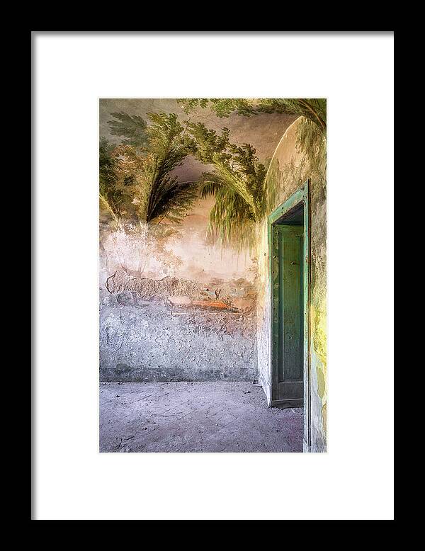 Abandoned Framed Print featuring the photograph Painting in Decay by Roman Robroek