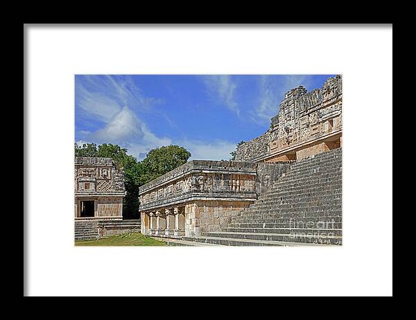 Pre-columbian Framed Print featuring the photograph Palacio del Gobernador in Uxmal, Yucatan, Mexico by Arterra Picture Library