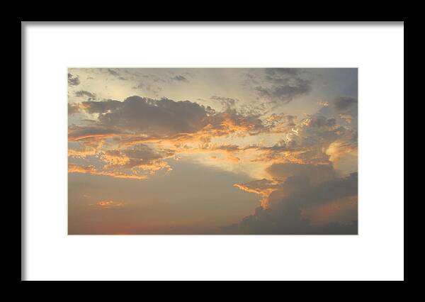 Clouds Framed Print featuring the photograph Pale Clouds by Tambra Nicole Kendall