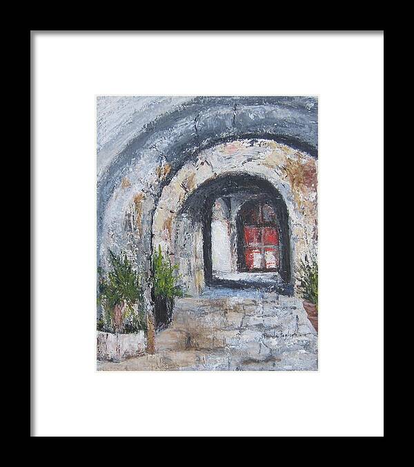 Painting Framed Print featuring the painting Palermo, Italy by Paula Pagliughi