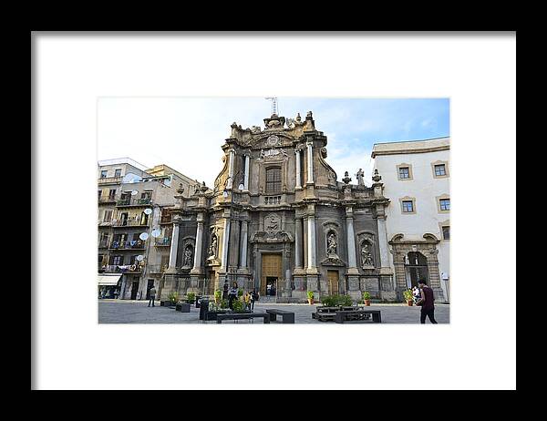 Palermo Framed Print featuring the photograph Palermo, Sicily by Regina Muscarella