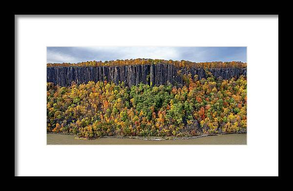 Autumn Framed Print featuring the photograph Palisade Cliffs in Autumn 3 by Kevin Suttlehan