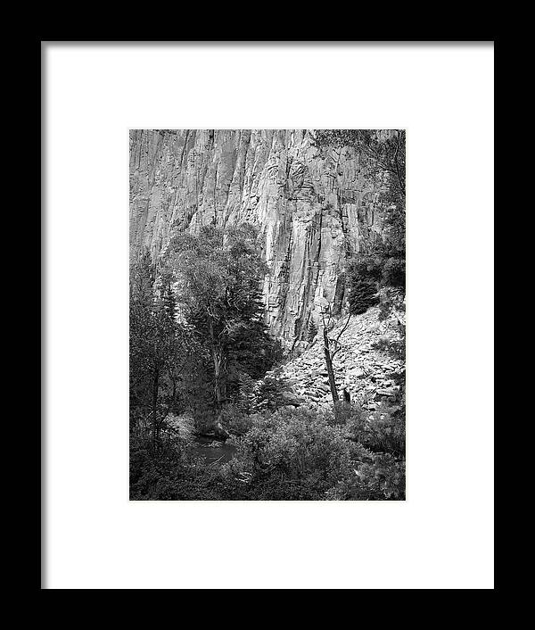 Photography Framed Print featuring the photograph Palisades - Image 1095, Northern New Mexico by Richard Porter