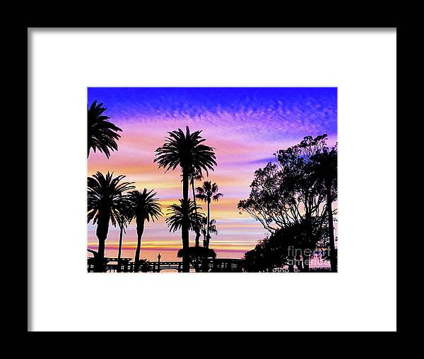 Sunset Framed Print featuring the photograph Palm Sunset - No. 1 by Doc Braham