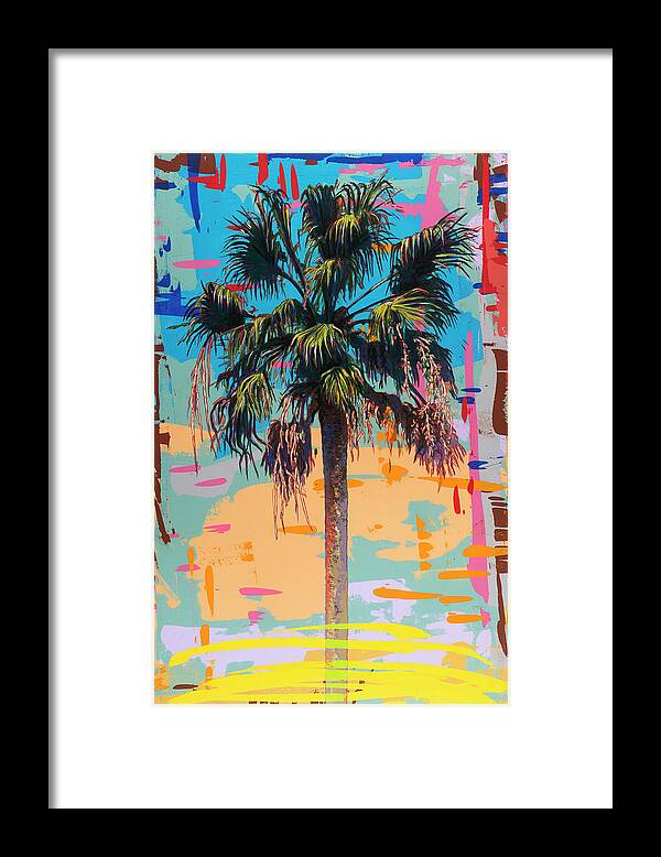 Palm Tree Framed Print featuring the painting Palm Tree #2 by David Palmer
