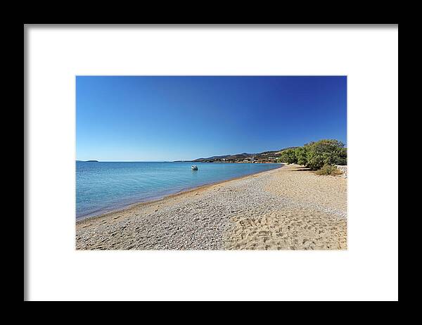 Panagia Framed Print featuring the photograph Panagia beach of Antiparos, Greece by Constantinos Iliopoulos
