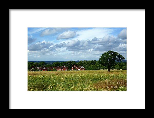 English Countryside Framed Print featuring the photograph Panorama of the former Somerhill Estate Kent England by James Brunker