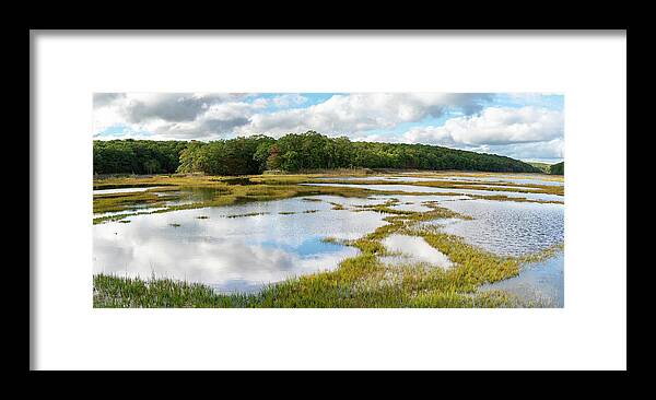 Off The Grid Framed Print featuring the photograph Panoramic Reflections by Marianne Campolongo