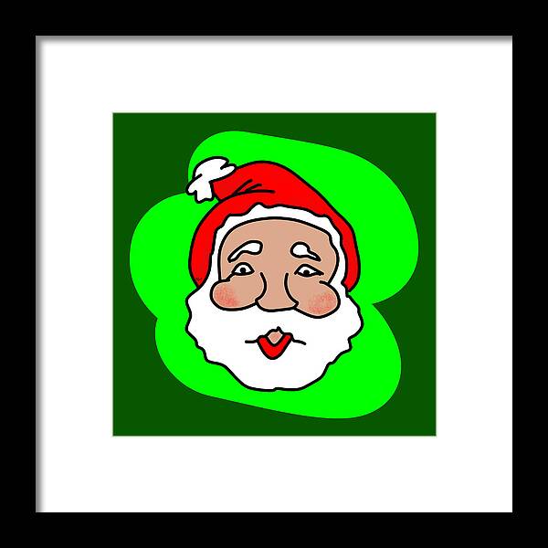 Santa Framed Print featuring the digital art Papa Christmas - Christmas Art by Bill Ressl