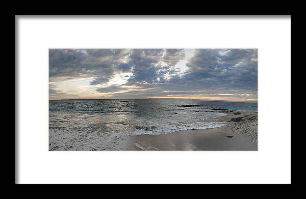 Ocean Framed Print featuring the photograph Paradise At Sunset by Marcus Jones
