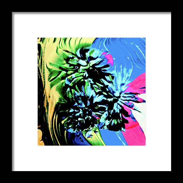 Flower Framed Print featuring the painting Paradise Flower by Anna Adams