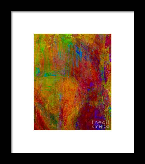 Painting-abstract Framed Print featuring the painting Paradise Garden     by Catalina Walker