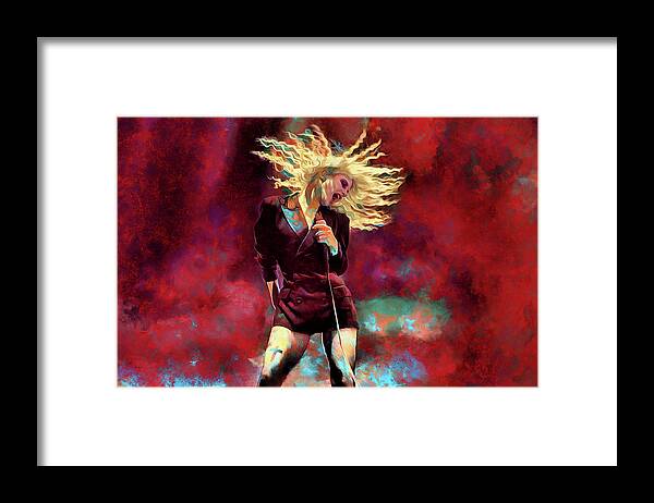 Paramore Rock Band Framed Print featuring the mixed media Paramore Hayley Williams Art Careful by The Rocker Chic