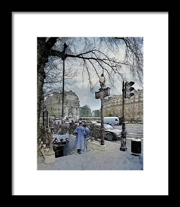 Paris Framed Print featuring the photograph Paris Metro by Jim Mathis