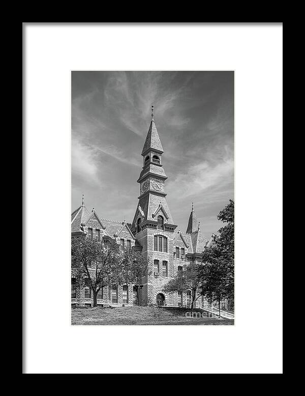 Park University Framed Print featuring the photograph Park University MacKay Hall Vertical by University Icons