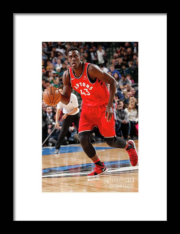 Nba Pro Basketball Framed Print featuring the photograph Pascal Siakam by Glenn James