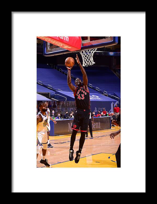Pascal Siakam Framed Print featuring the photograph Pascal Siakam by Noah Graham