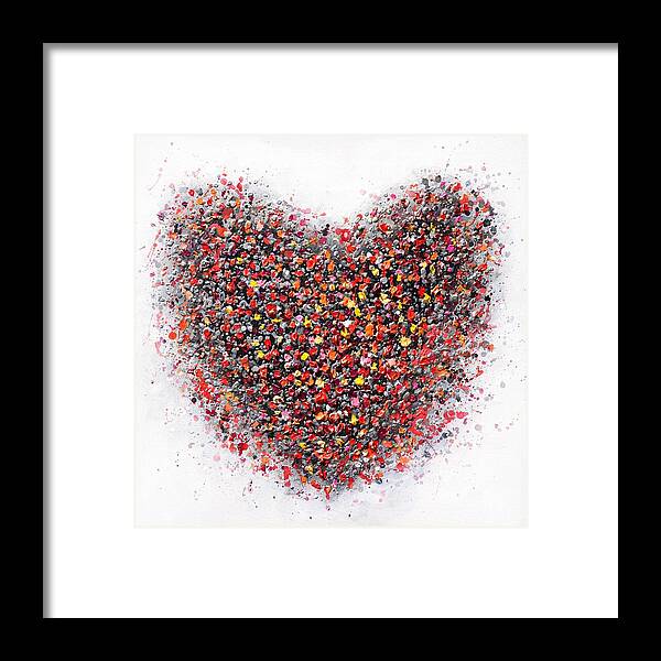 Heart Framed Print featuring the painting Passion by Amanda Dagg