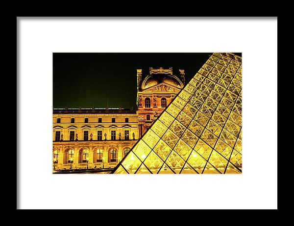 Louvre Framed Print featuring the photograph Past And Present - Louvre Museum, Paris, France by Earth And Spirit