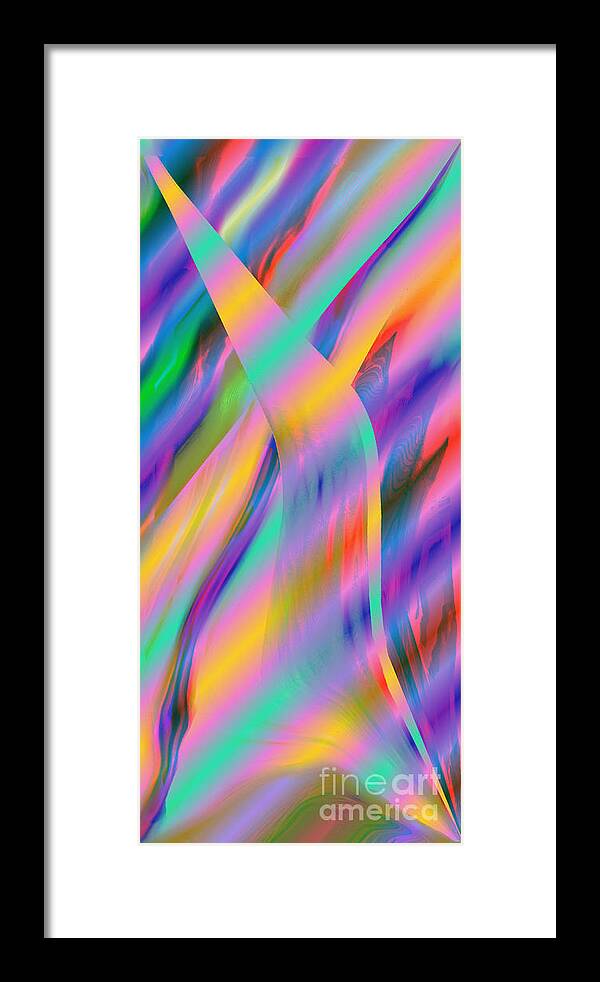 Pastels Framed Print featuring the digital art Pastel Vibes by Glenn Hernandez
