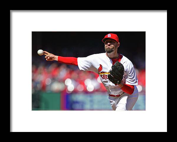 St. Louis Cardinals Framed Print featuring the photograph Pat Neshek by Jeff Curry