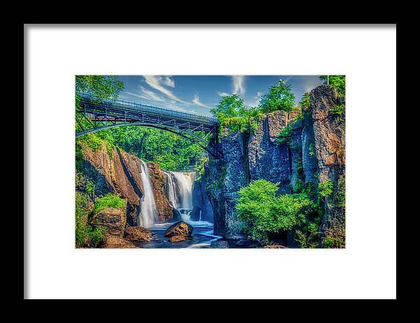Great Falls Framed Print featuring the photograph Paterson Great Falls by Penny Polakoff