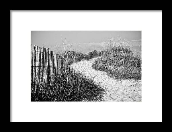 Atlantic Beach Framed Print featuring the photograph Path to Atlantic Beach North Carolina by Bob Decker