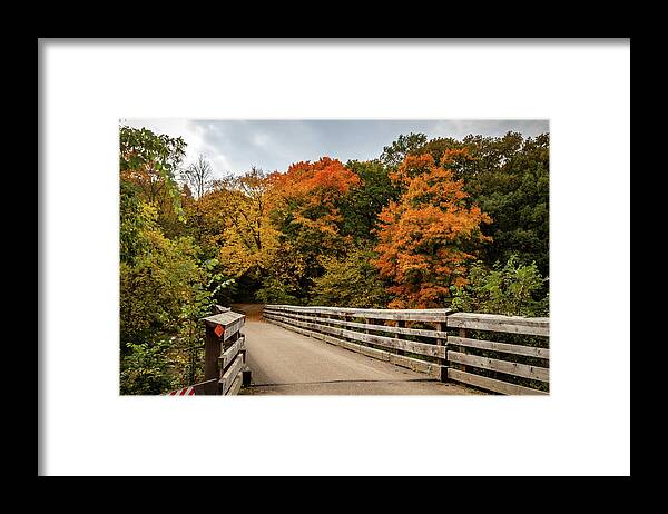 State Park Framed Print featuring the photograph Path to Autumn by Andrew Miller