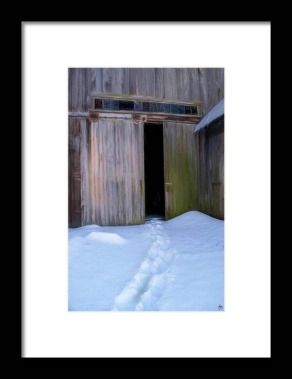 Momentos Framed Print featuring the photograph Path to the Mossy Door by Wayne King