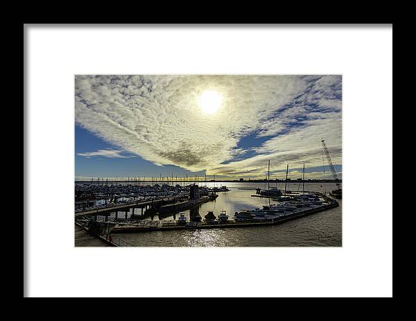 Patriots Point Framed Print featuring the photograph Patriot's Point Harbor by Norma Brandsberg