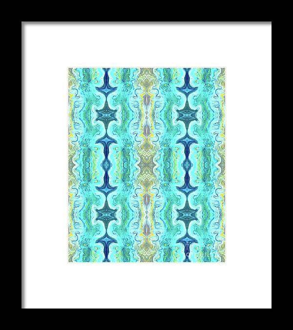 Pattern Framed Print featuring the painting Patterned Abstract Dream by Shelley Myers