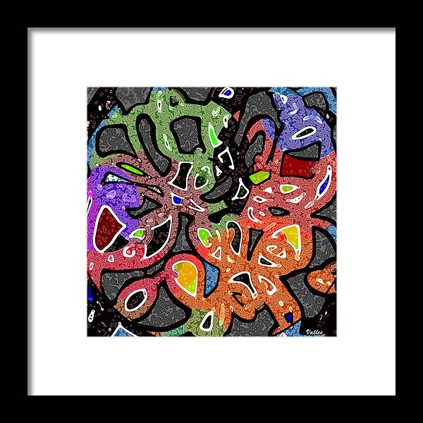 Abstract Framed Print featuring the digital art Patterns by Vallee Johnson