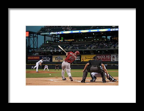 People Framed Print featuring the photograph Paul Goldschmidt by Dustin Bradford