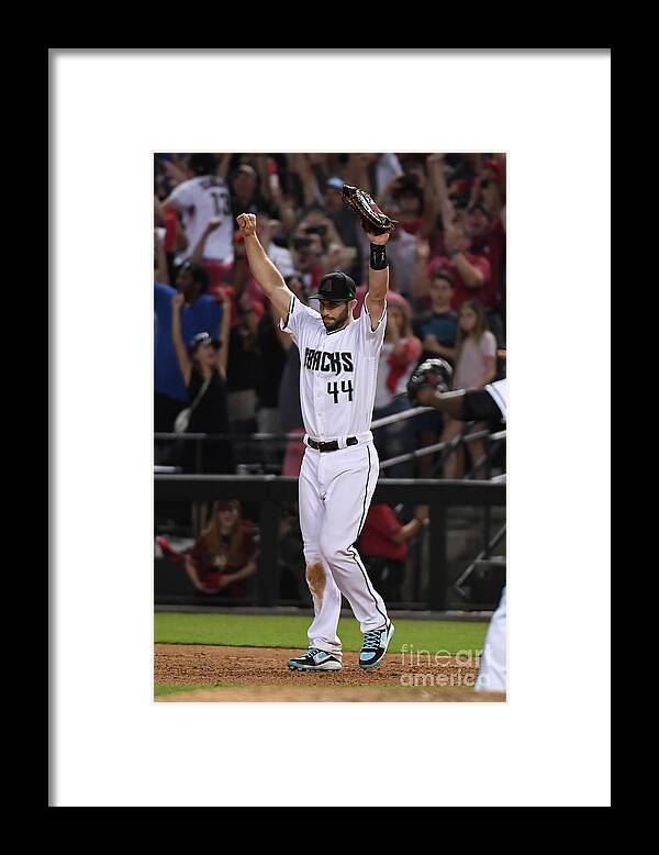 Playoffs Framed Print featuring the photograph Paul Goldschmidt by Norm Hall