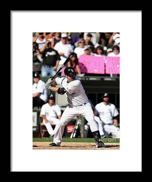 American League Baseball Framed Print featuring the photograph Paul Konerko by Tasos Katopodis