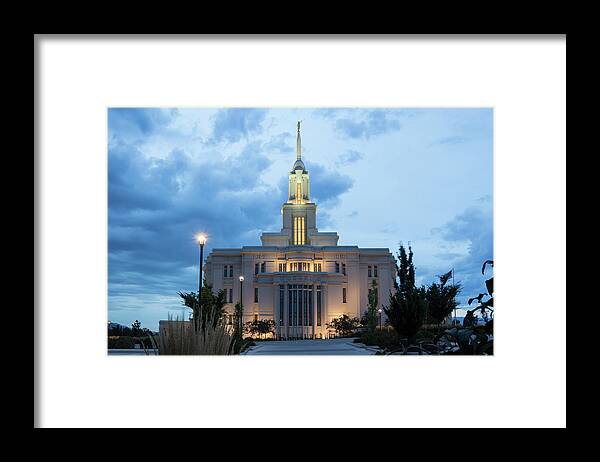 Architecture Framed Print featuring the photograph Payson Utah Temple by K Bradley Washburn