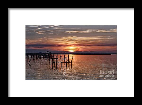 Sky Framed Print featuring the photograph Peace Be With You Sunset by Roberta Byram