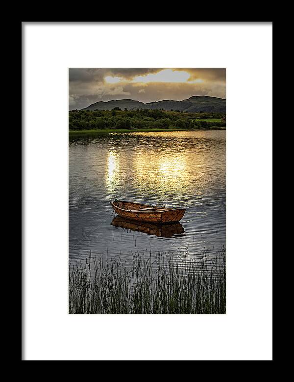 Boat Framed Print featuring the photograph Peace of mind by Mike Santis