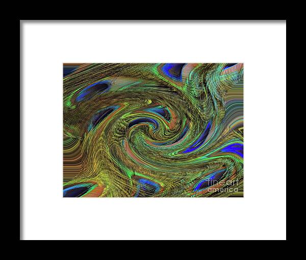 Peacock Framed Print featuring the photograph Peacock Feather Art 15 by D Hackett