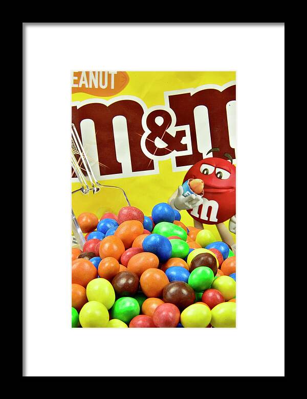 Peanut M&m’s Framed Print featuring the photograph Peanut M and Ms by Neil R Finlay