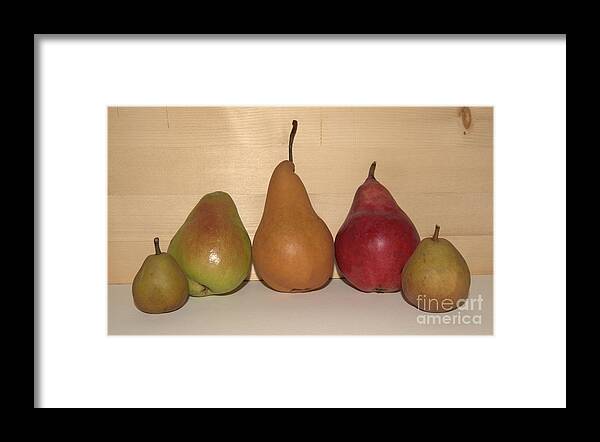 Pears Framed Print featuring the photograph Pear Portrait by Kae Cheatham