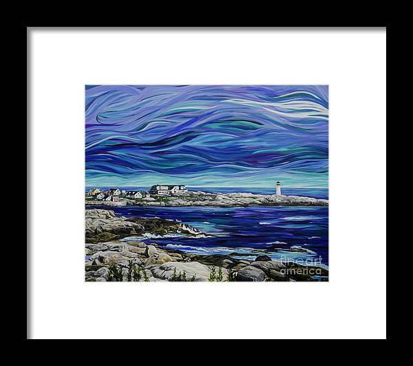 Canada Framed Print featuring the painting Peggys Cove by Anita Thomas