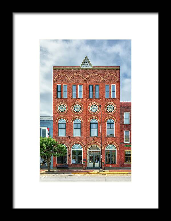 Opera House Framed Print featuring the photograph Pella Opera House by Susan Rissi Tregoning