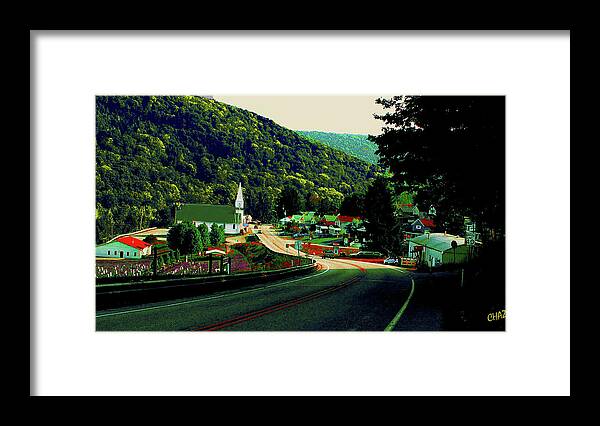 Mountain Framed Print featuring the photograph Pennsylvania Mountain Village by CHAZ Daugherty