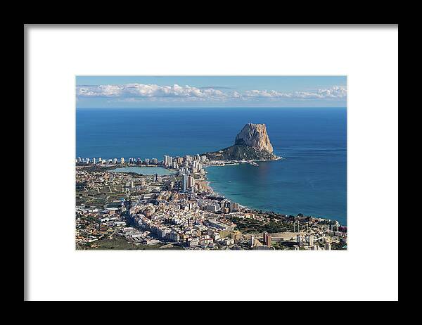 Spain Framed Print featuring the photograph Penon de Ifach and Calpe by Adriana Mueller