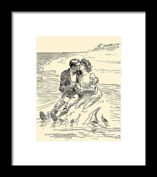 Couple Framed Print featuring the digital art Perfect Pair by Madame Memento