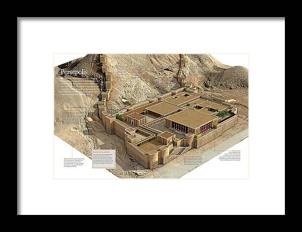 History Framed Print featuring the digital art Persepolis by Album