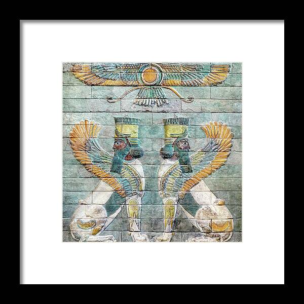 Persian Sphinx Framed Print featuring the photograph Persian Sphinxes by Weston Westmoreland